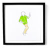VMens silkscreenprint comic groen 1000